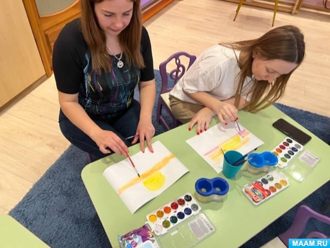 Городское методическое объединение, мастер-класс «Прозрачная акварель ...