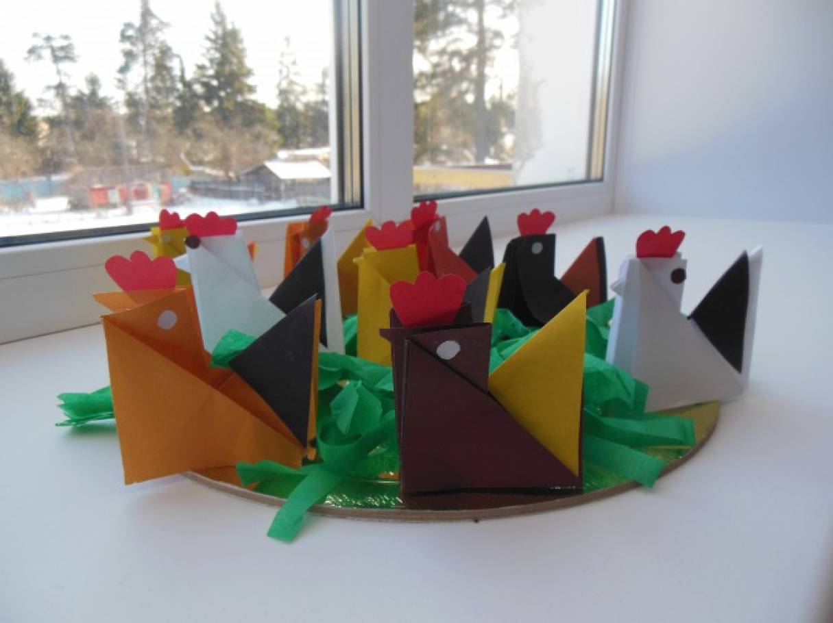 Оригами для ясельной группы. Конструирование из бумаги .comереги мриробу Стар ги. Методы оригами