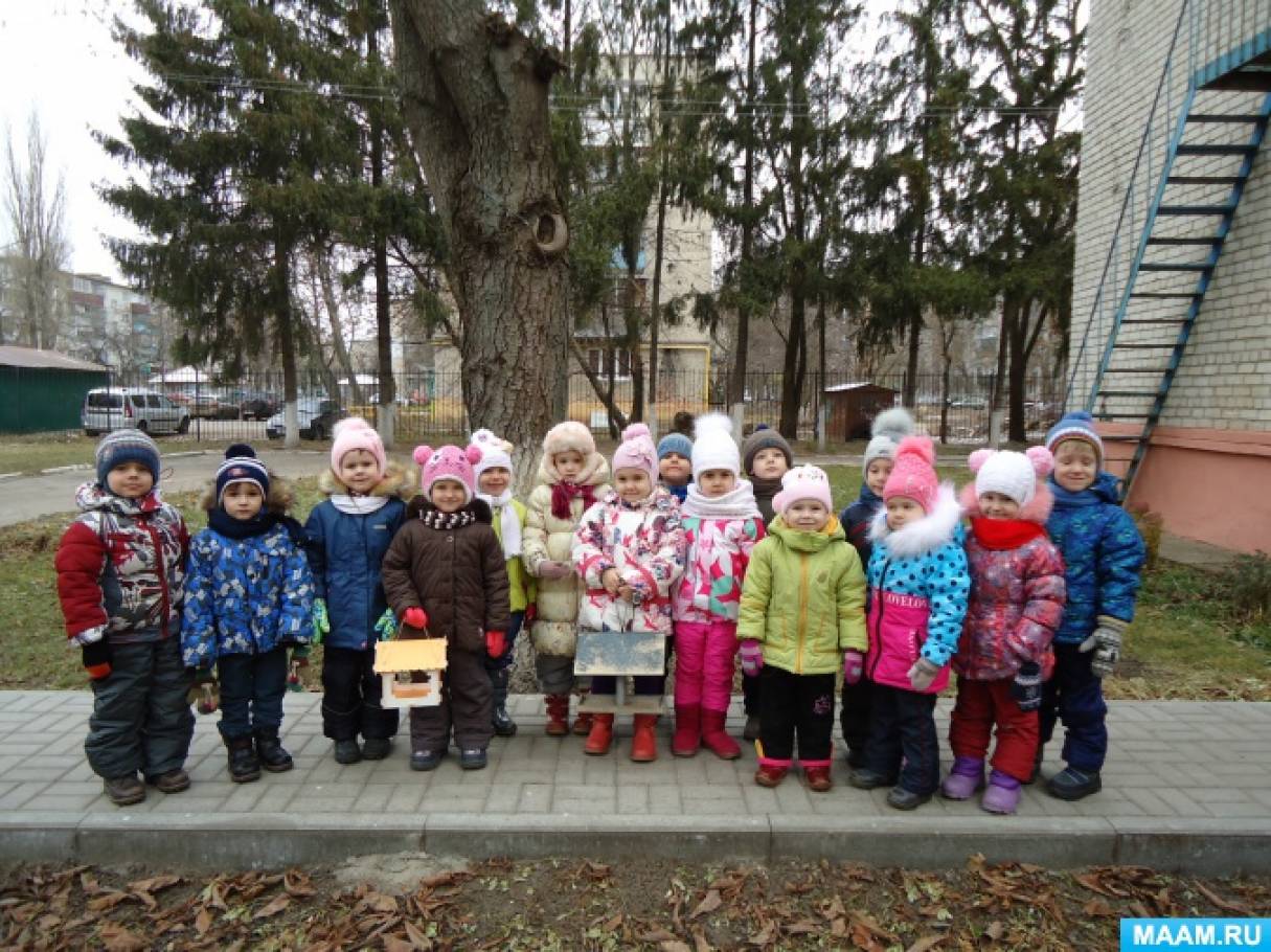 Конспект прогулки «Развешивание кормушек» Фото Конспект прогулки «Развешивание кормушек»