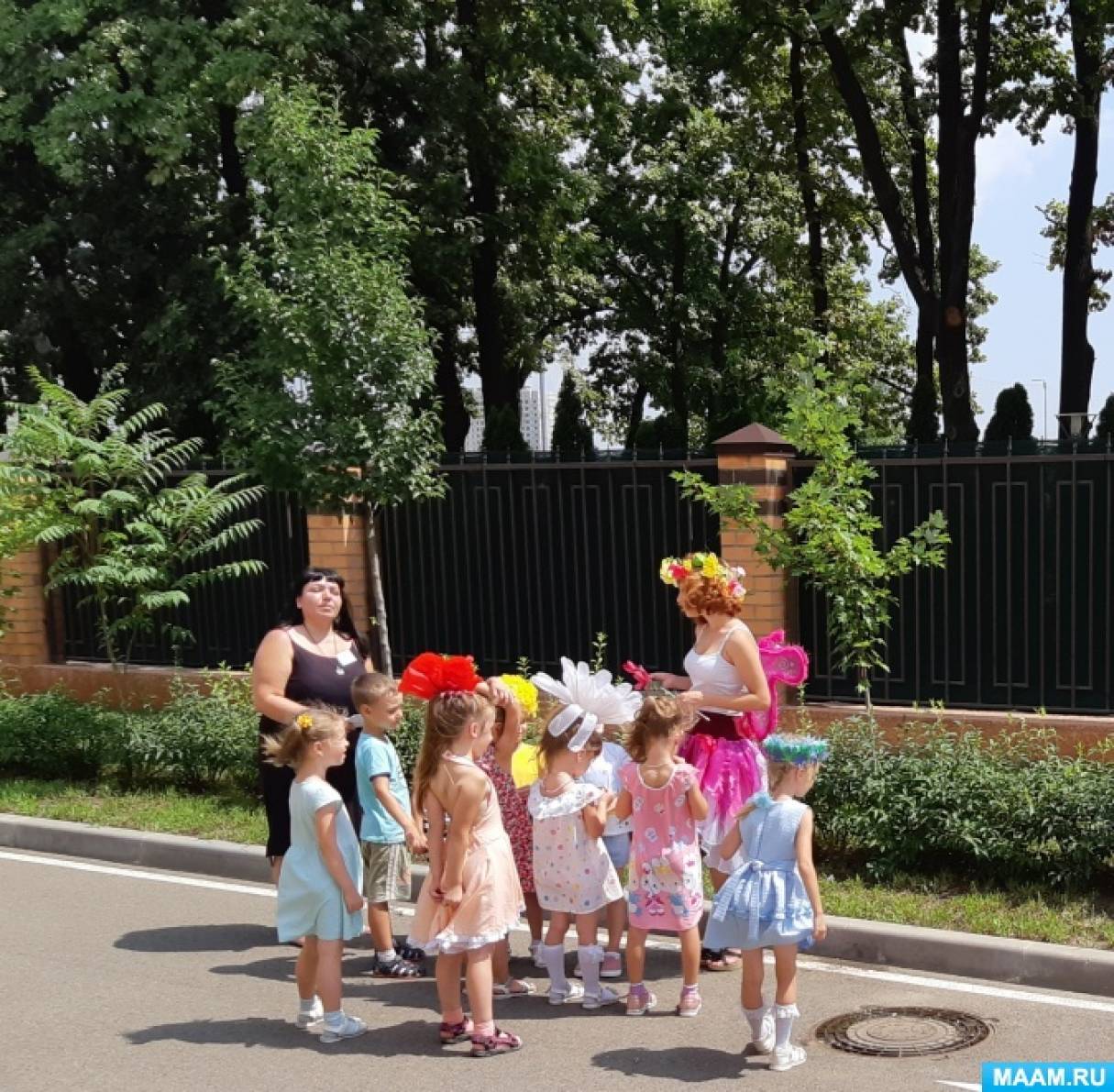 Развлечение цветы в детском саду