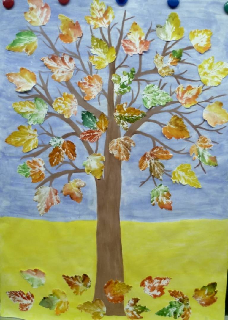 Конспект НОД по художественному творчеству «Осеннее дерево»