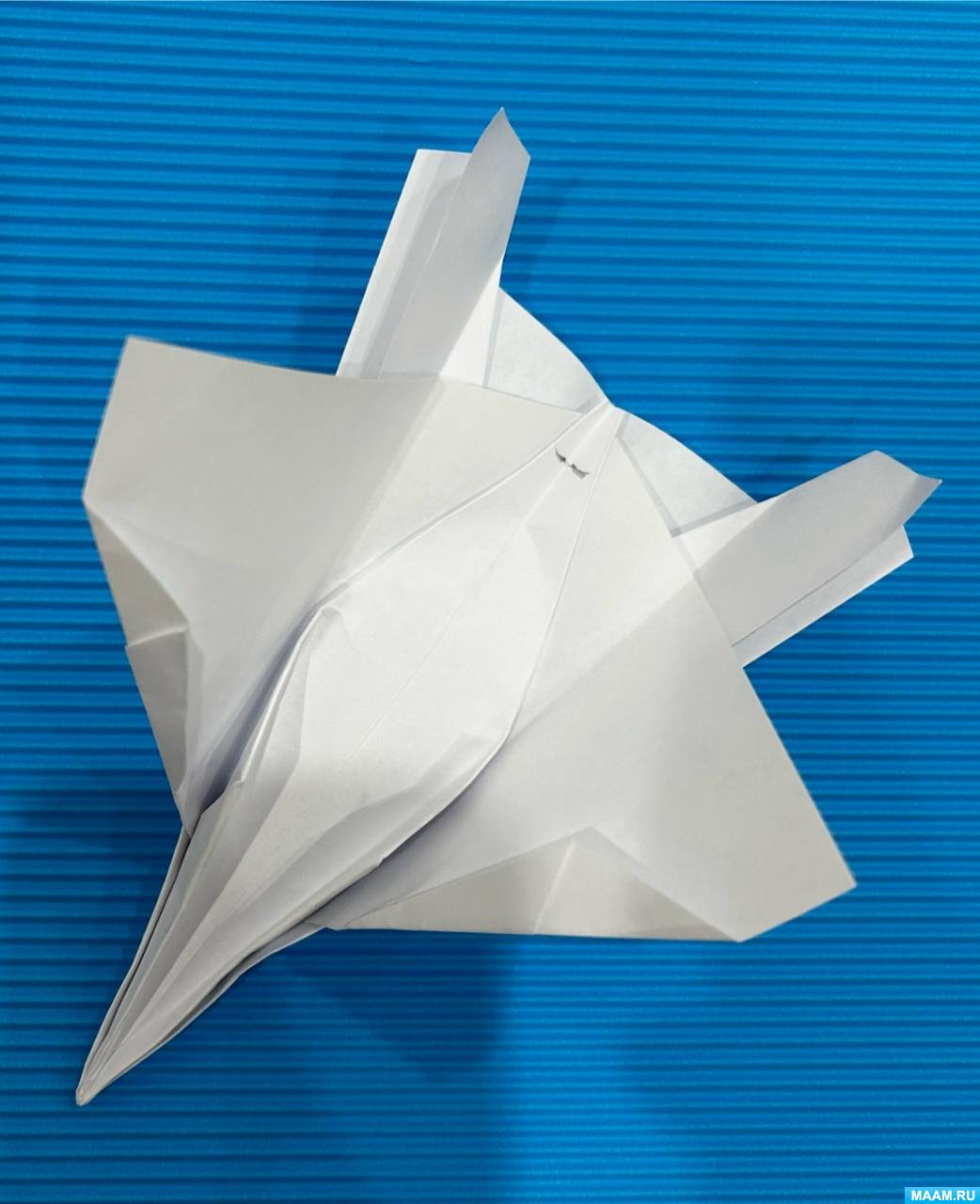 Мастер-класс для пап по изготовлению поделки в технике оригами «Самолёт»
