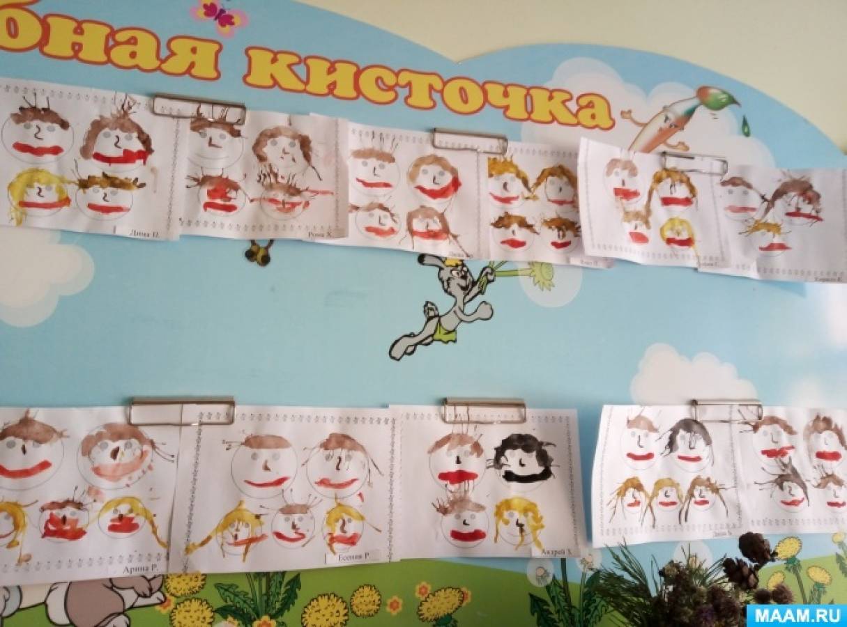 Фотоотчёт о занятии по рисованию во второй младшей группе в технике ...