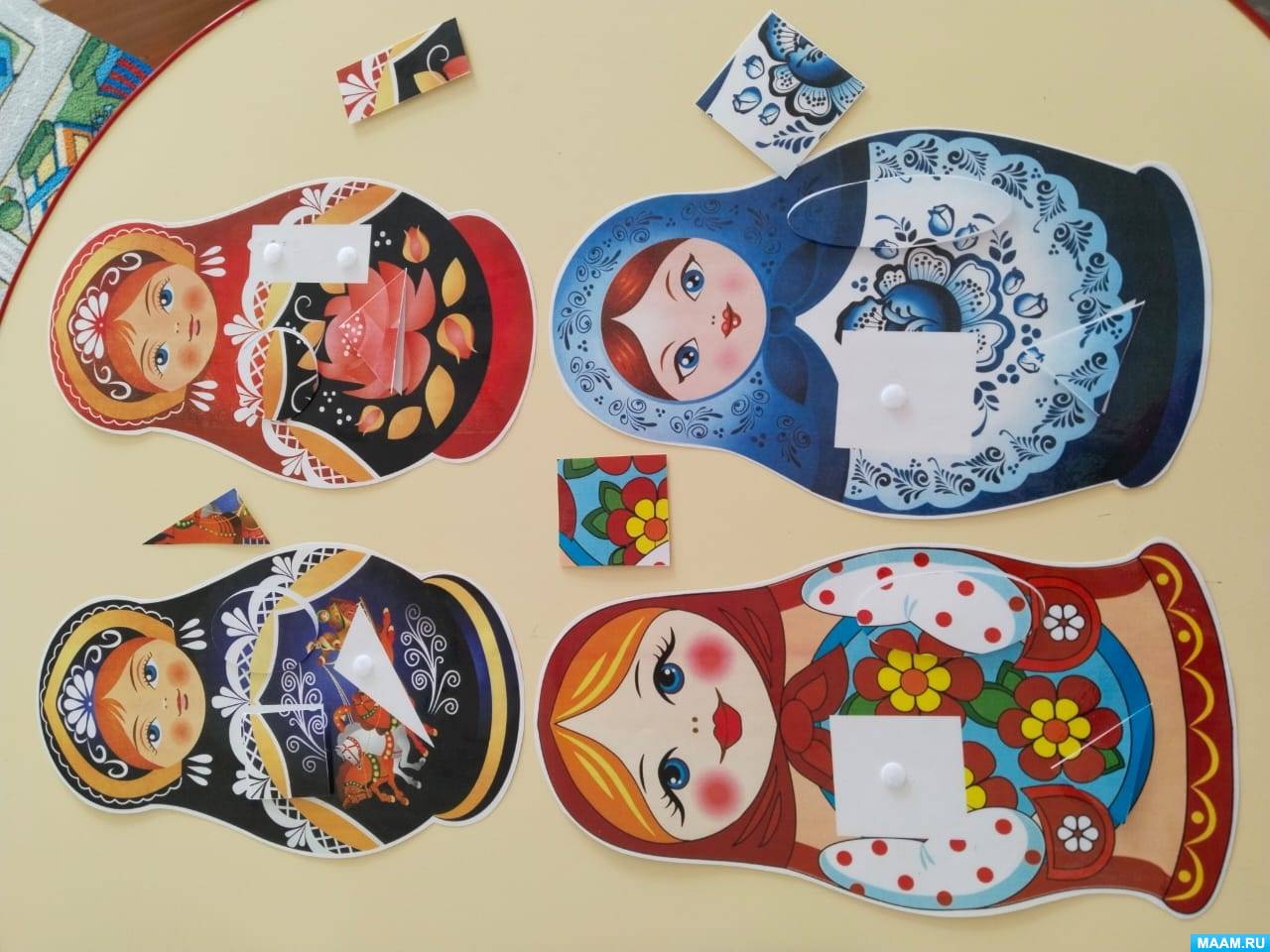 Настольная дидактическая игра «Матрешки» для старших дошкольников (2 ...