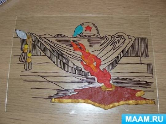 Рисунок пластилином к 9 мая