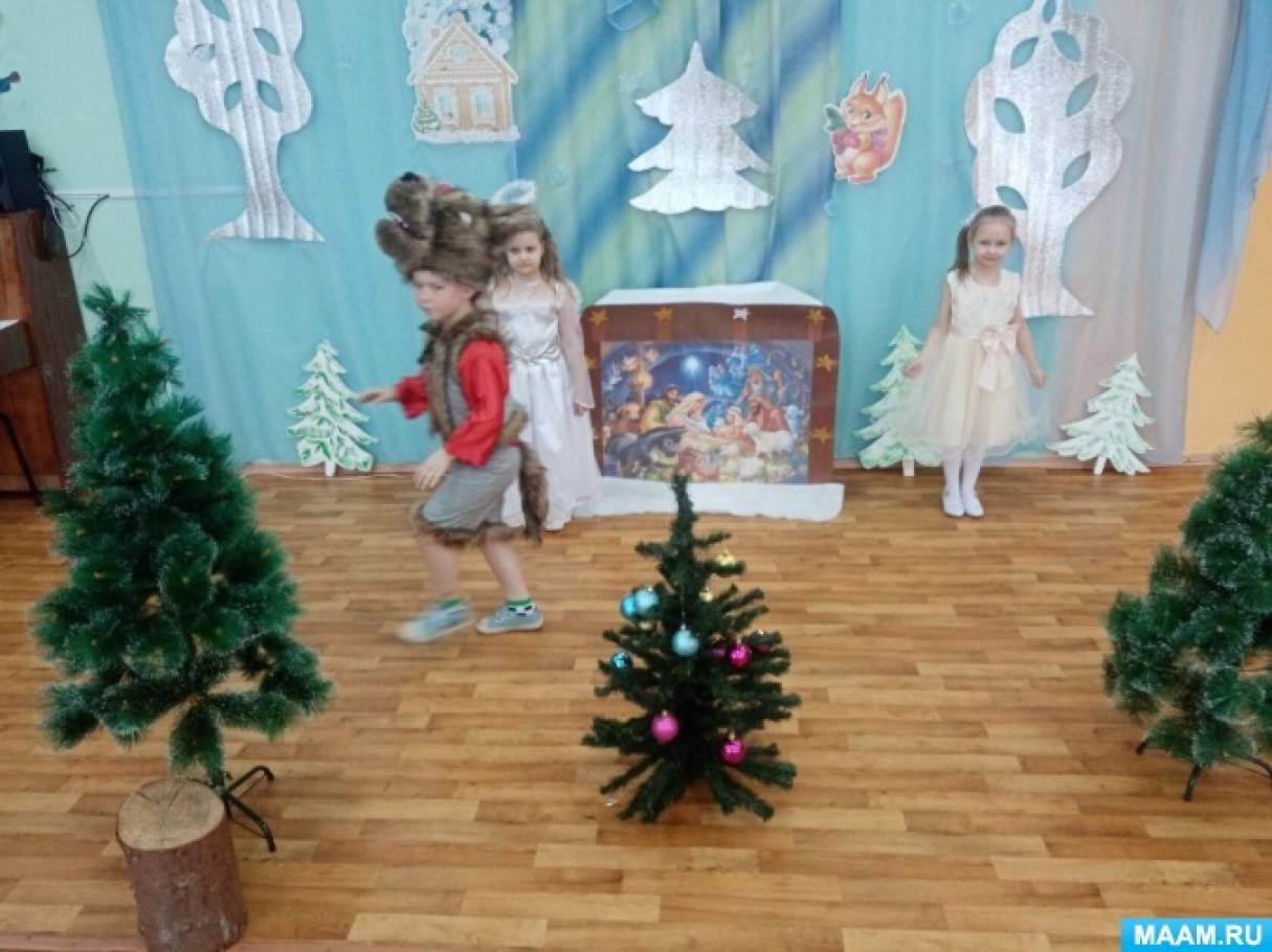 Фотоотчет «Знакомство дошкольников с православным праздником Рождество Христово через сказку»