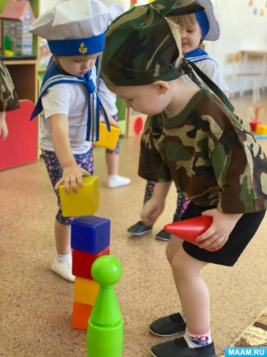 Спортивное развлечение 23 февраля 2 младшая группа. Спортивное развлечение в средней группе наша армия сильна.