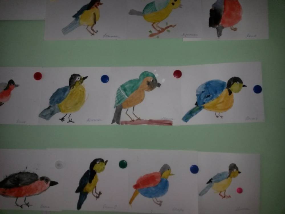 Рисование ранний возраст птицы