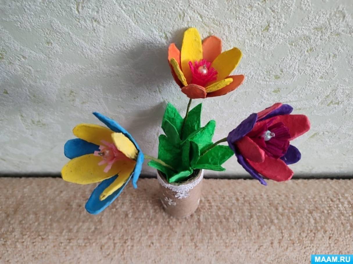 Мастер класс букет для мамы