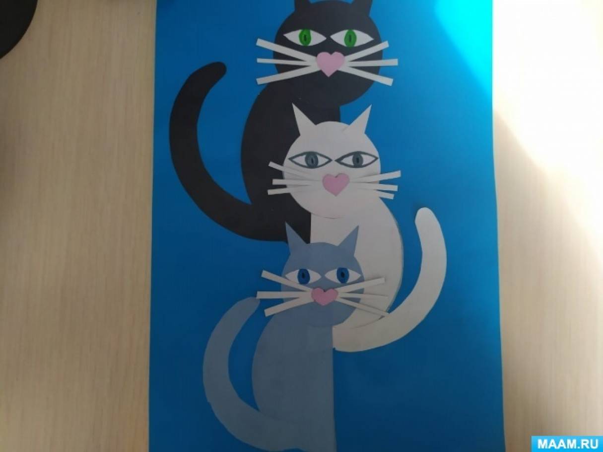 Аппликация кошка