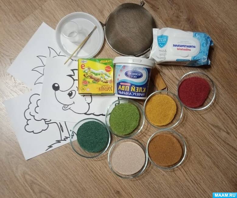 Мастер-класс по рисованию опилками «Золотая рыбка» (14 фото ...