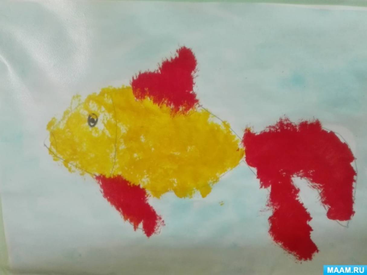 Золотая рыбка младшая группа. Золотая рыбка рисование методом тычка. Рисование Золотая рыбка младшая группа. Рисование тычком в старшей группе. Рисование тычками в младшей группе.