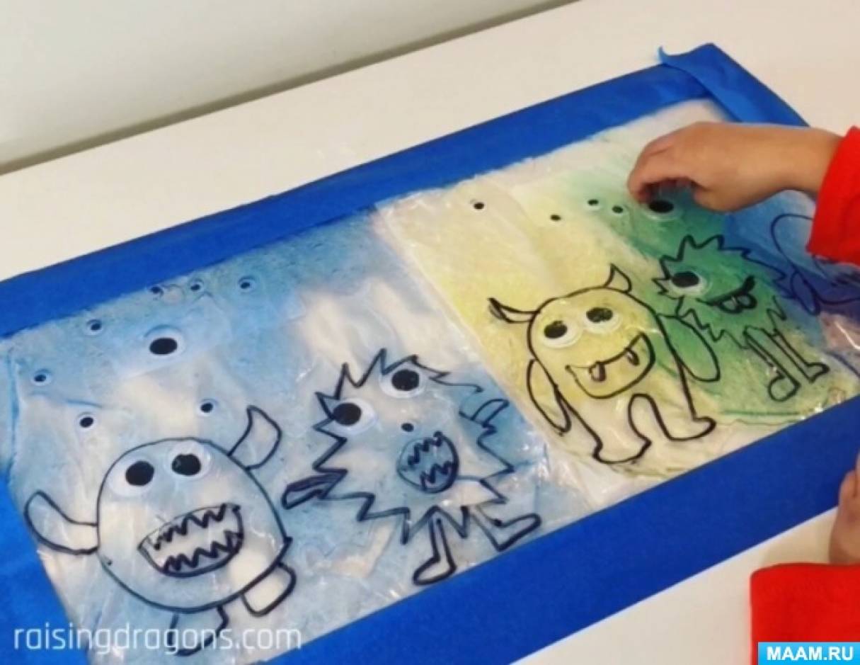 Мастер-класс «Дидактическое пособие — интерактивная картина («сенсорная ...