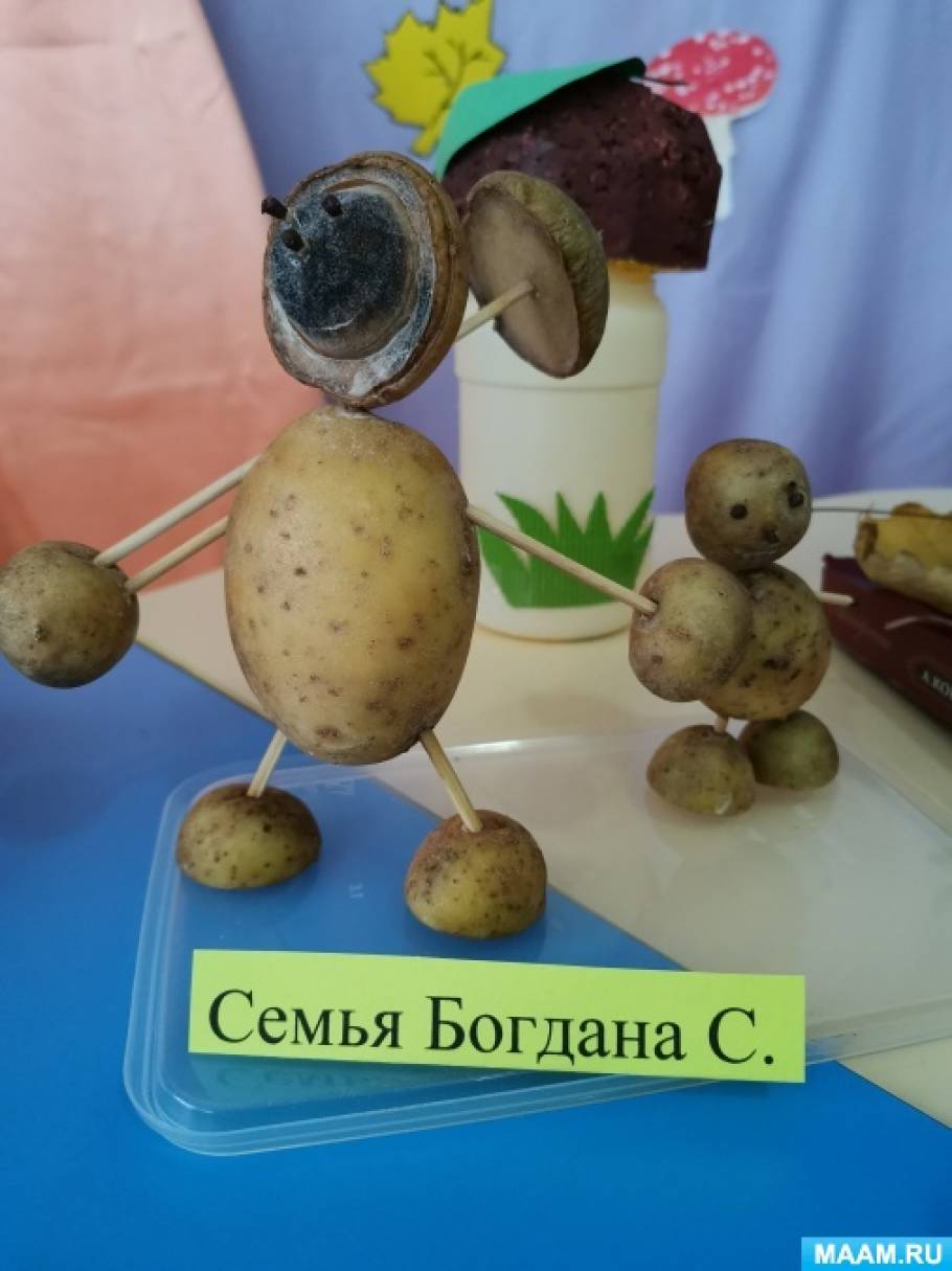 Поделка из картошки в детский сад