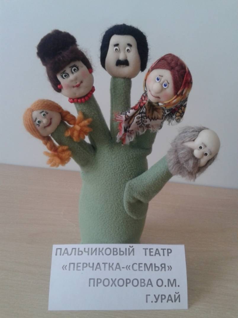 Пособие для пальчикового театра — перчатка «Семья» Фото Пособие для пальчикового театра — перчатка «Семья»
