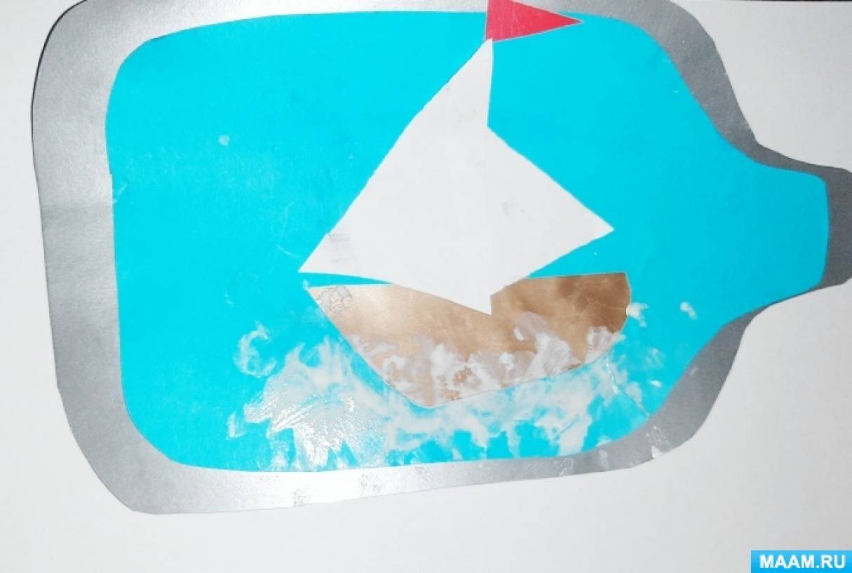 Мастер-класс к 23 февраля «Открытка «Лодочка-сувенир» (группа раннего возраста)