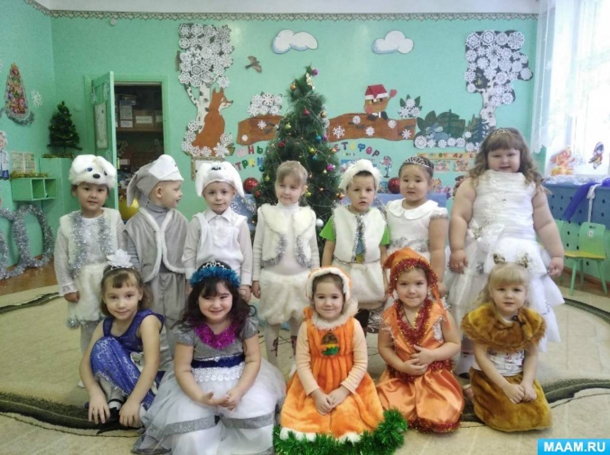 Новогодние Праздники В Детском Саду Средняя Группа