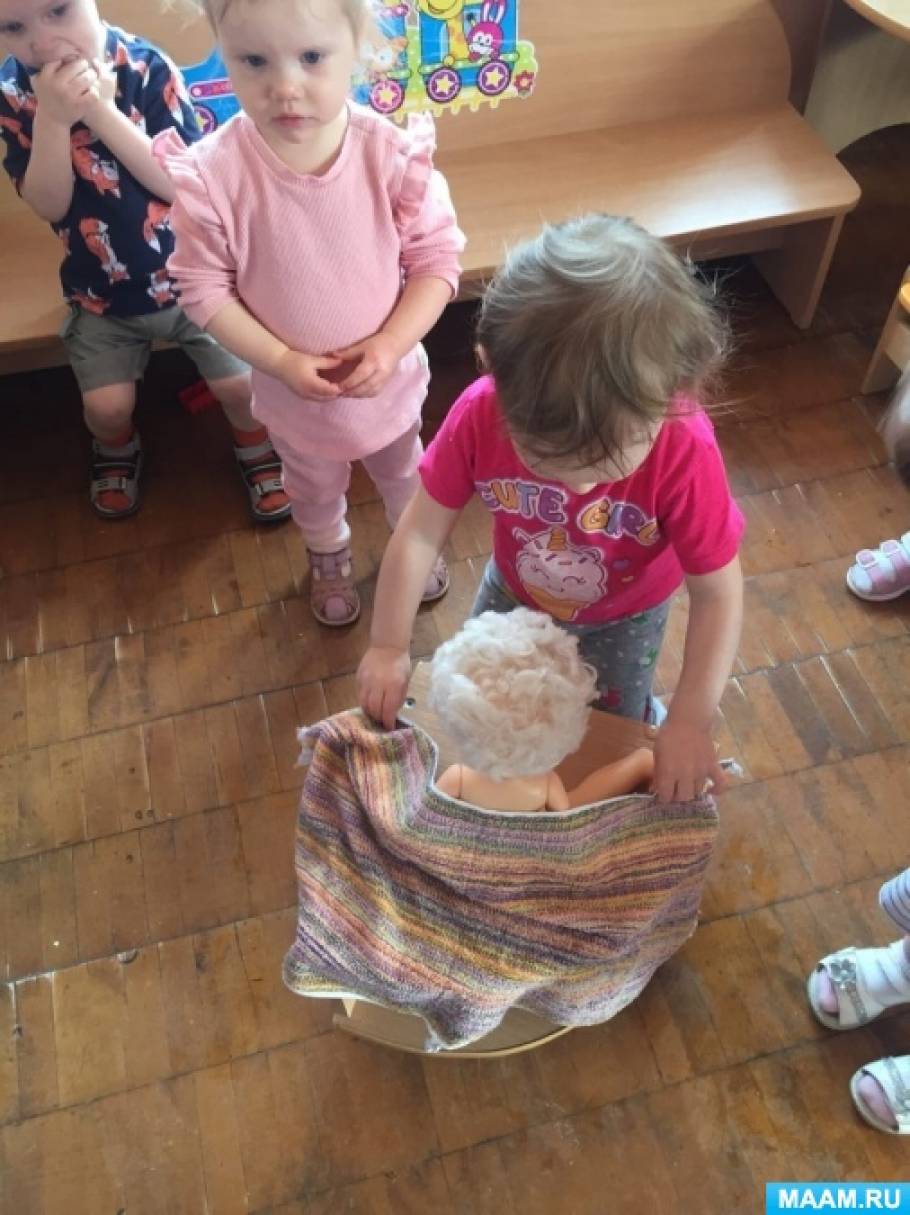 Конспект НОД для детей раннего возраста «Купание куклы Кати»