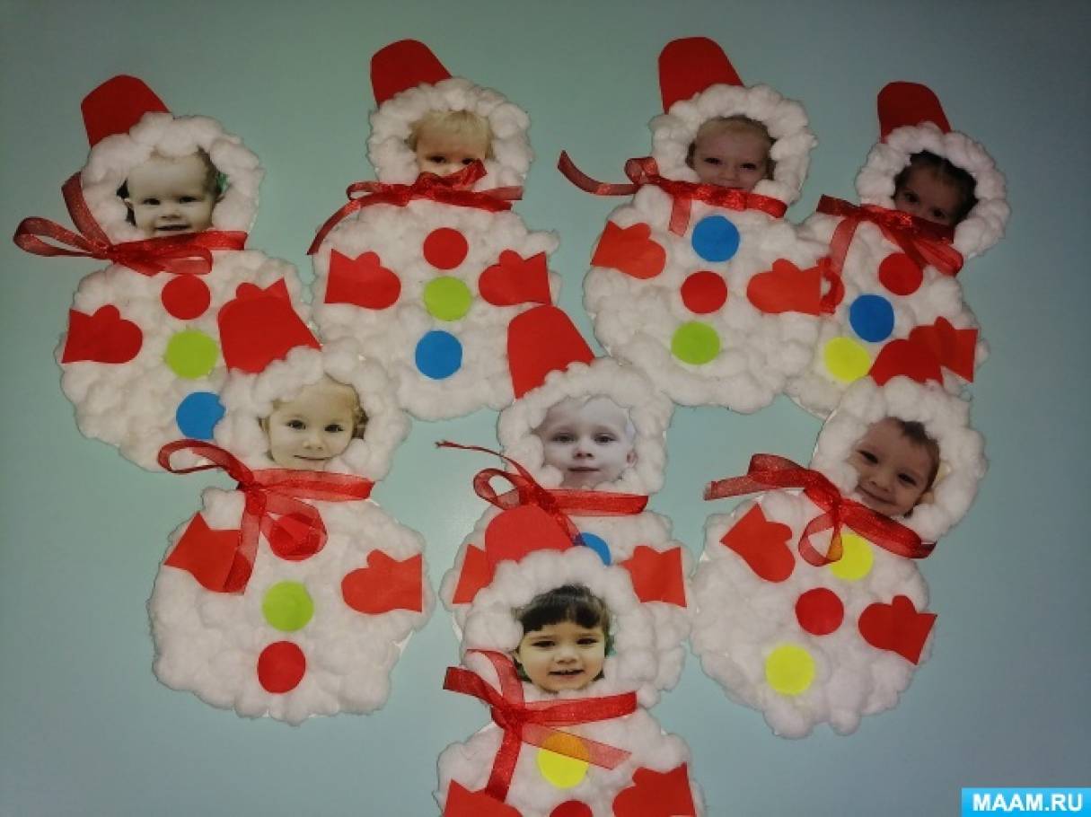 Мастер-класс по изготовлению новогодней открытки «Это я — Снеговичок»