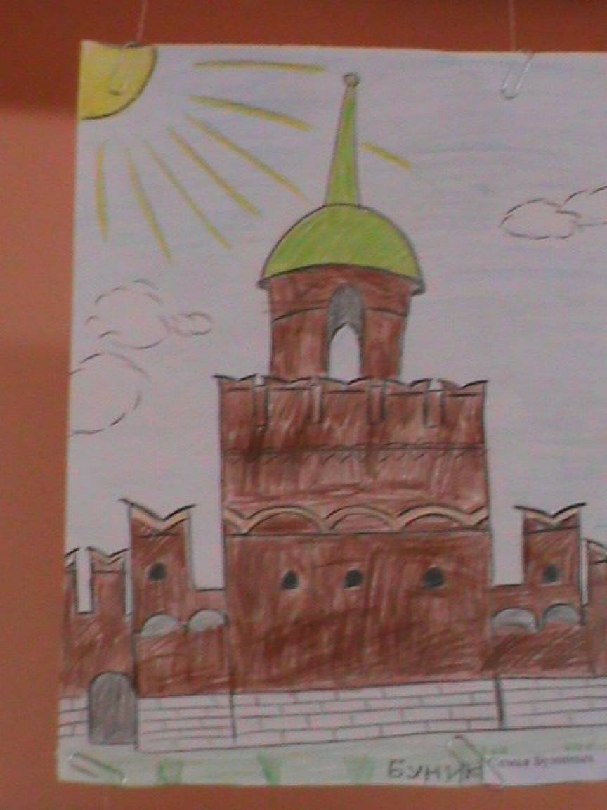 Тульский кремль нарисовать