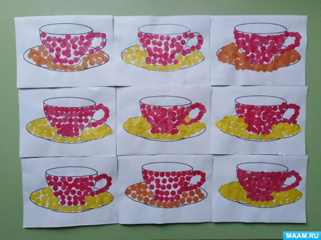 Подготовительная группа рисование нарисуй что хочешь красивое. Рисование чайный сервиз в старшей группе Колдина. Чайный сервиз Колдина старшая группа. Рисование посуда средняя группа. Аппликация на тему посуда.