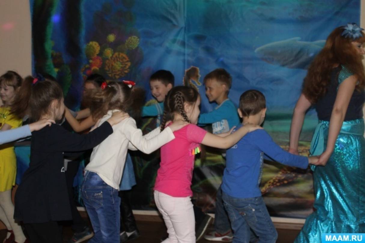 Театрализованный праздник ко Дню именинников «Путешествие в морские глубины» для детей начальных классов