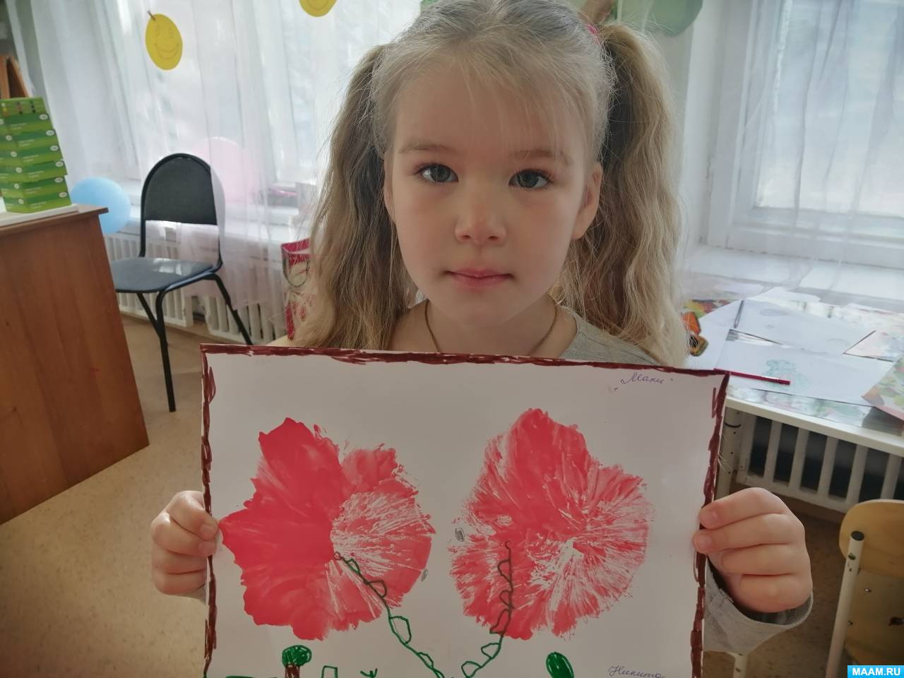 Нетрадиционный метод рисования пакетом «Маки» (2 фото). Воспитателям ...