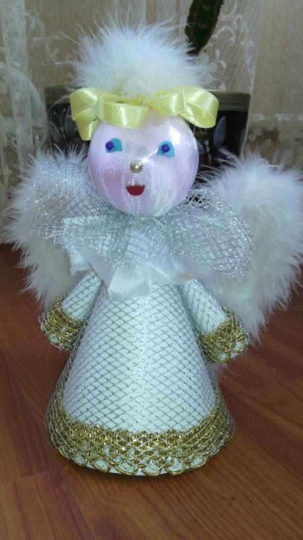 Кукла Ангел из колготок своими руками