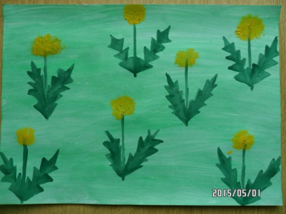 Рисование одуванчики в траве. Аппликация на тему растения. Аппликация весенние цветы. Рисование одуванчика в средней группе. Рисование одуванчик старшая группа.