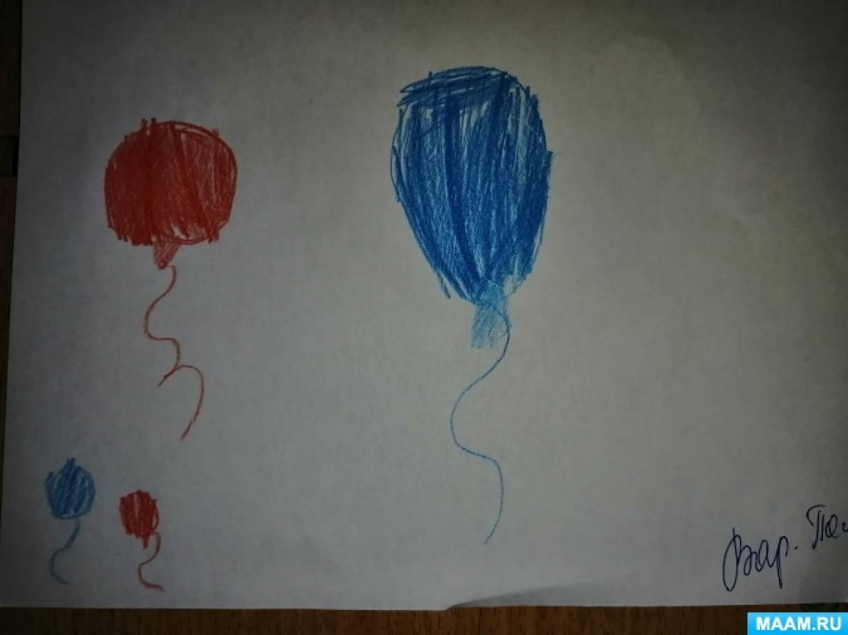 Рисование в младшей группе воздушные шарики. Рисование цветные шары в средней группе.