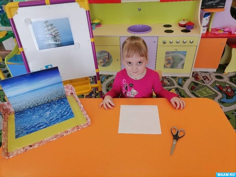 Детский мастер-класс по конструированию из бумаги «Белеет парус ...