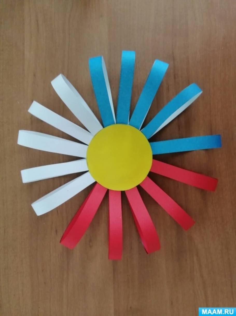 Мастер-класс для детей по аппликации «Цветок-триколор» (8 фото ...