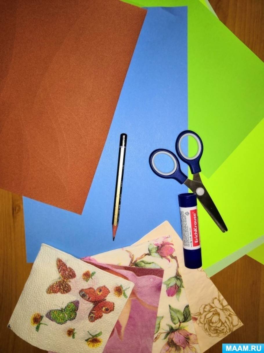 Мастер-класс с использованием цветной бумаги «Весеннее дерево»