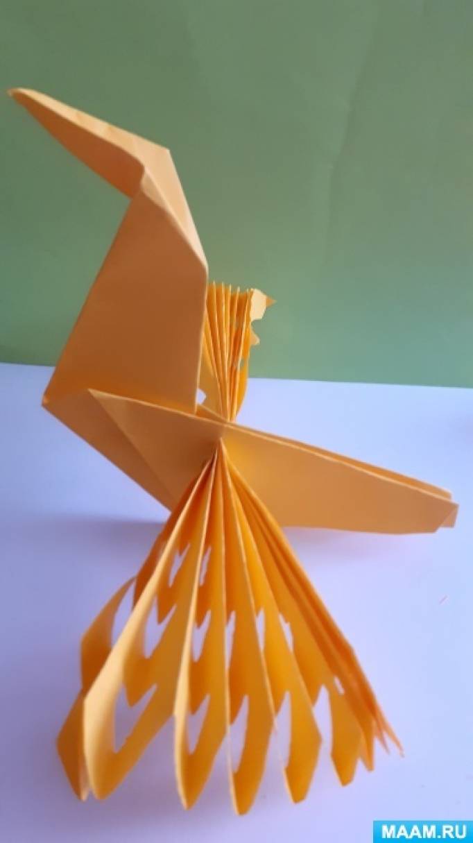Мастер-класс по изготовлению оригами «Птица счастья»