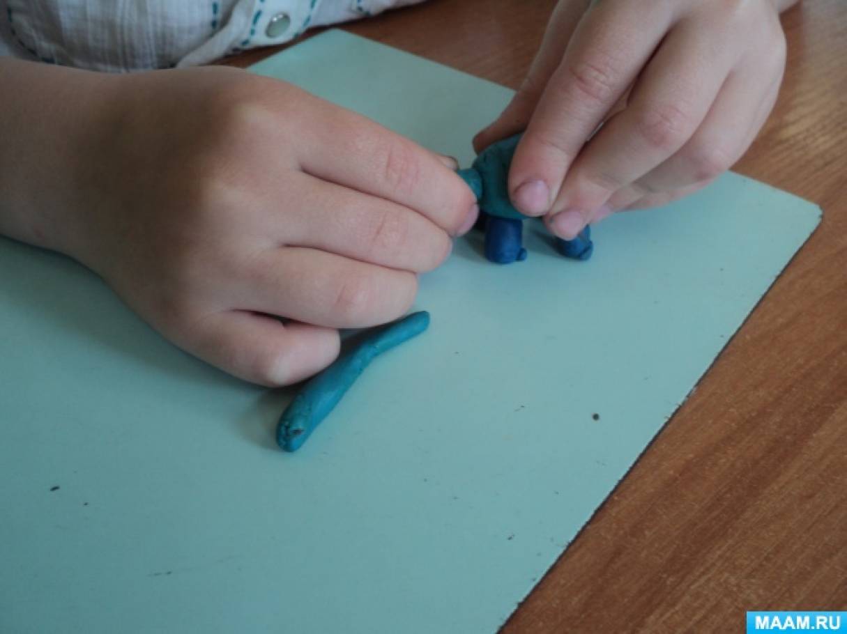 Как сделать динозавра из пластилина своими руками