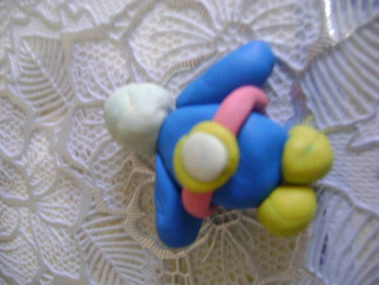 Гномик из пластилина