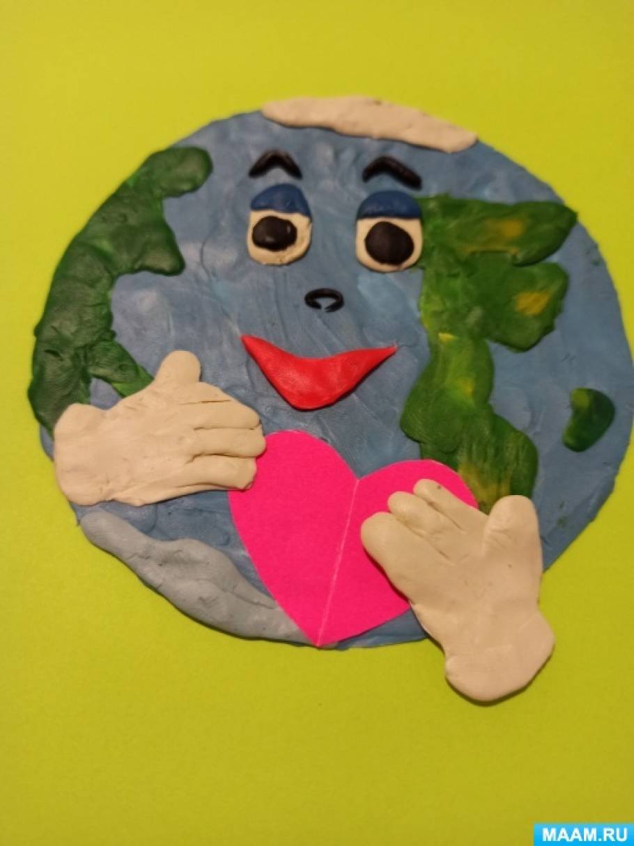 Мастер-класс по пластилинографии ко Дню Земли «Берегите нашу планету»