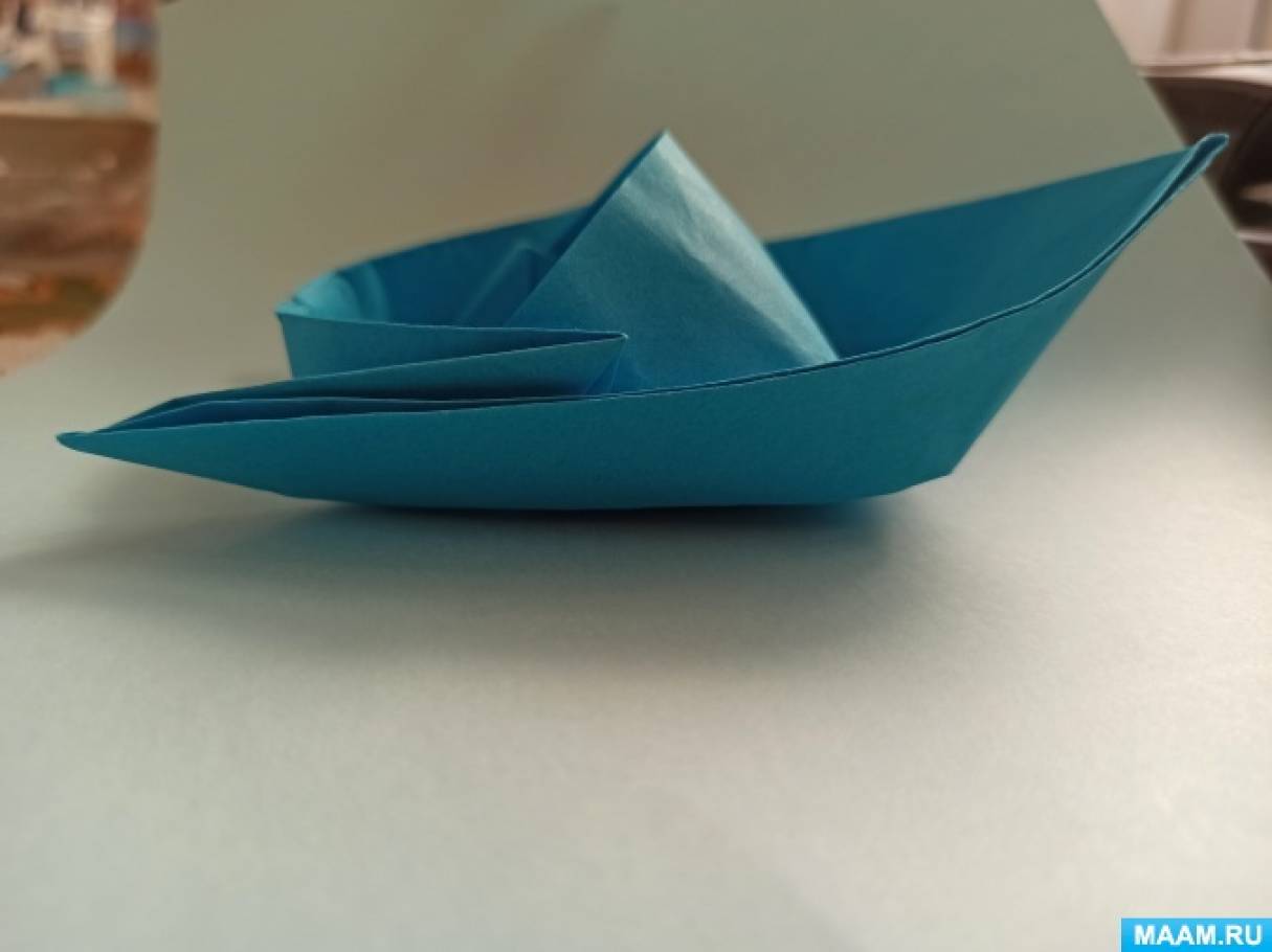 Мастер-класс по конструированию в технике оригами «Катер»