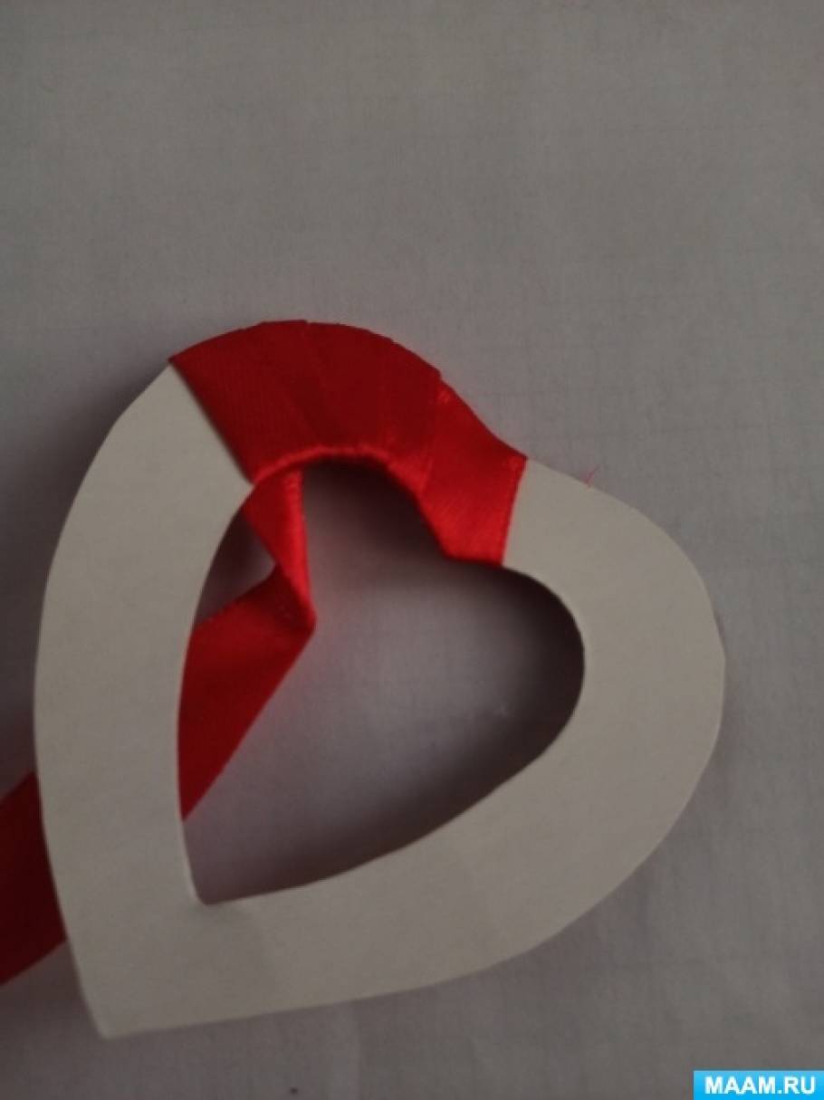 Сердечки из репсовх лент канзаши ❤️ DIY heart from grosgrain ribbon