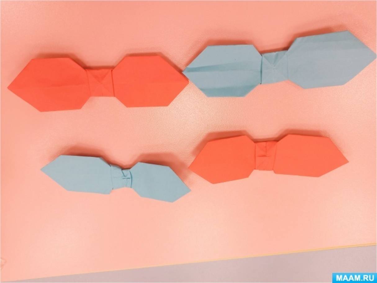 Мастер-класс «Галстук-бабочка» в технике оригами ко Дню галстука на МAAM