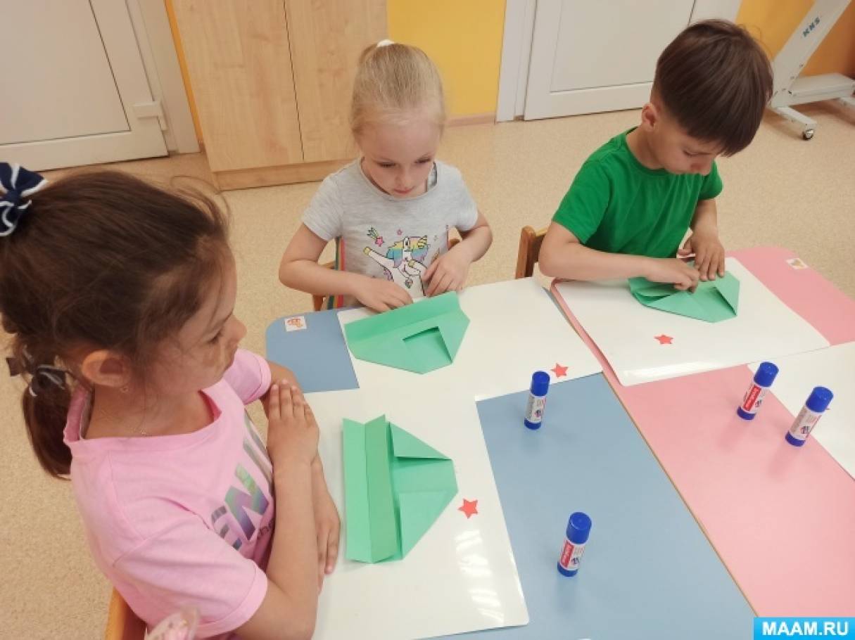 Мастер-класс по конструированию из бумаги «Объёмная военная пилотка ...