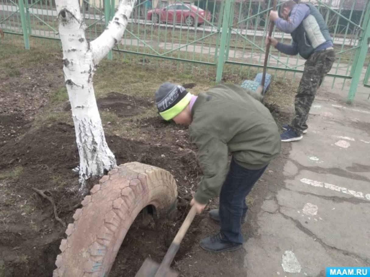 Фотоотчет о реализации проекта «Благоустройство территории нашего ...