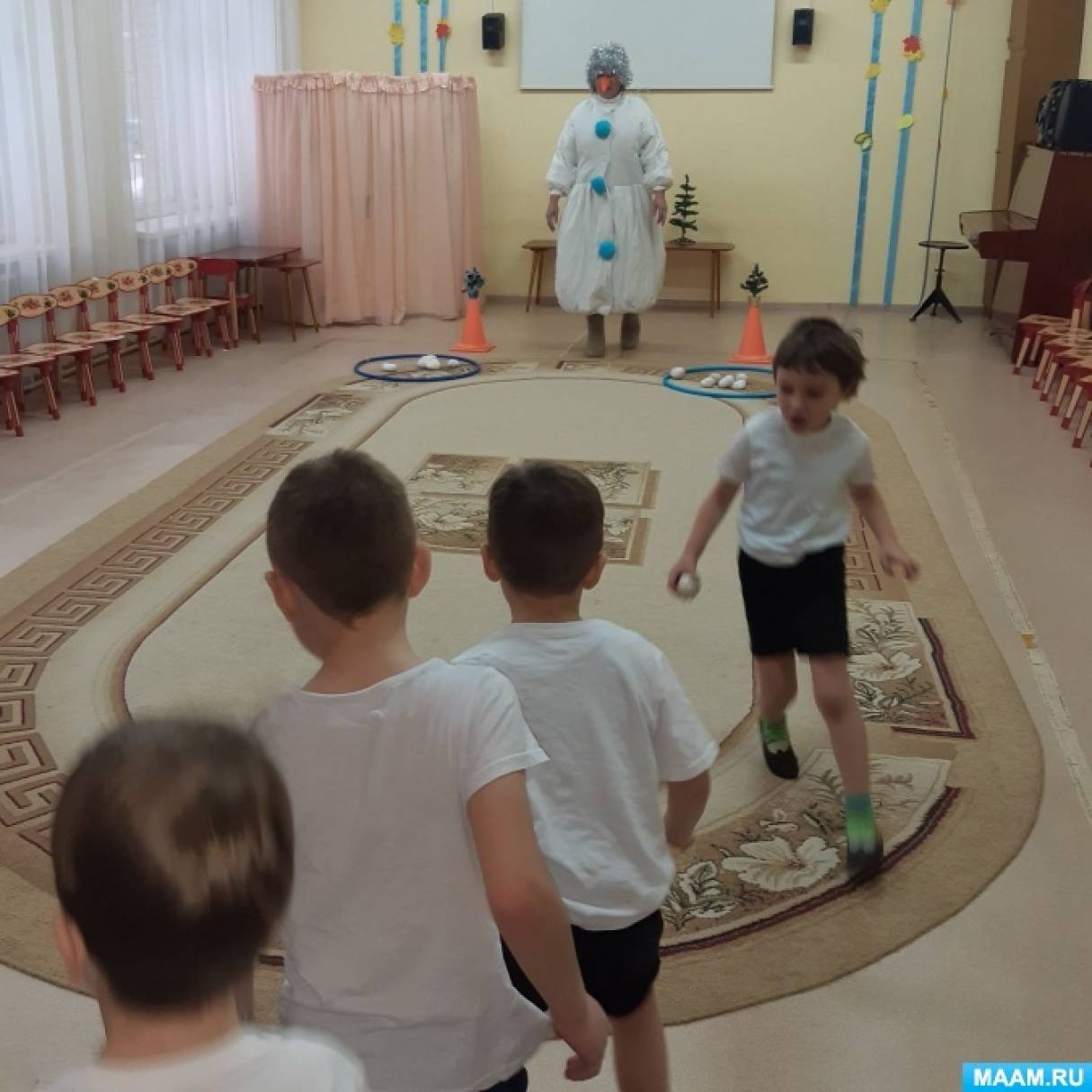 Спортивное развлечение день рождения деда мороза. МБДОУ Непоседа Красногвардейское Крым.