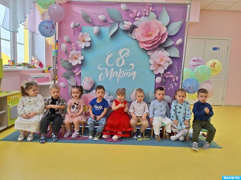Фотоотчёт о развлечении к 8 Марта «Маму поздравляют малыши» в младшей группе - фото Фотоотчёт о развлечении к 8 Марта «Маму поздравляют малыши» в младшей группе