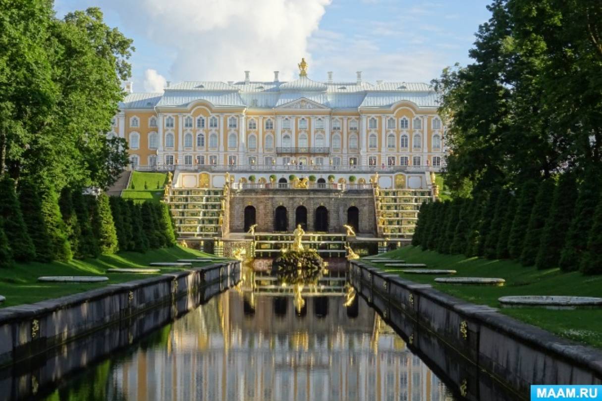The peterhof palace is also. The peterhof palace is also