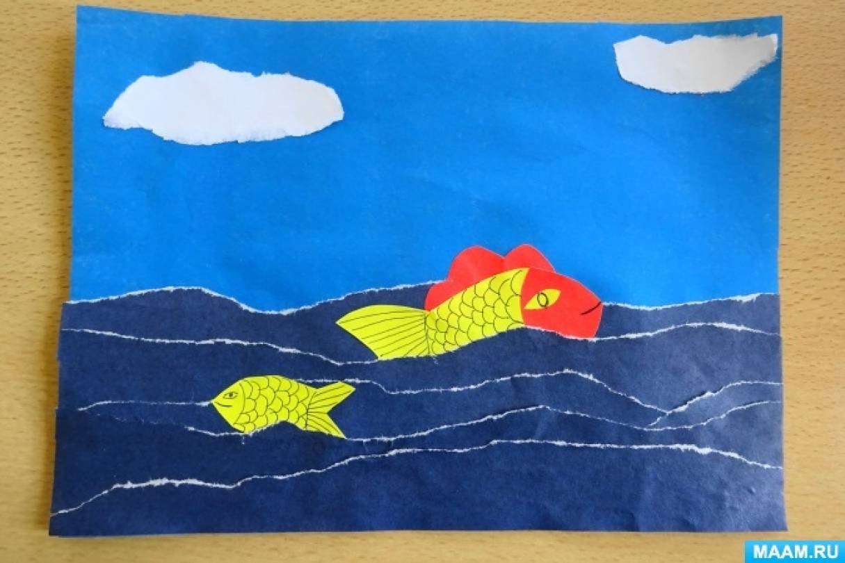 Бумажная река. Обрывная аппликация морской пейзаж. Рваная аппликация. Аппликация из обрывной бумаги. Рваная аппликация из цветной бумаги.