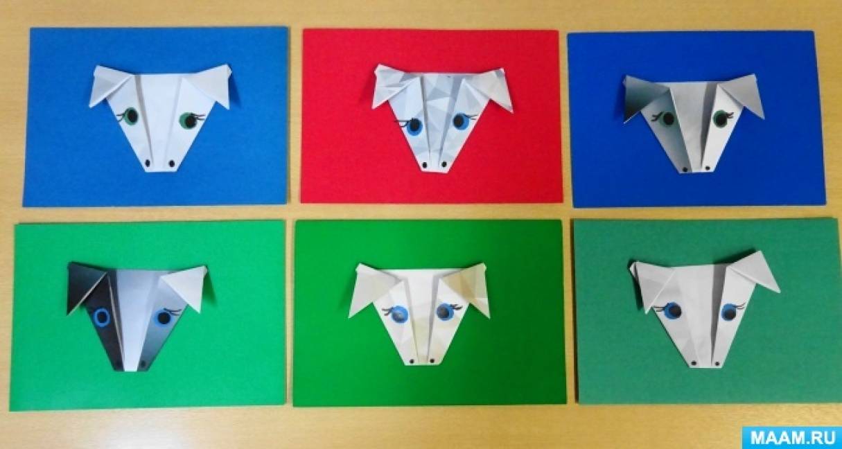 Детский мастер-класс по объёмной аппликации в технике оригами «Коровка — символ 2021 года»