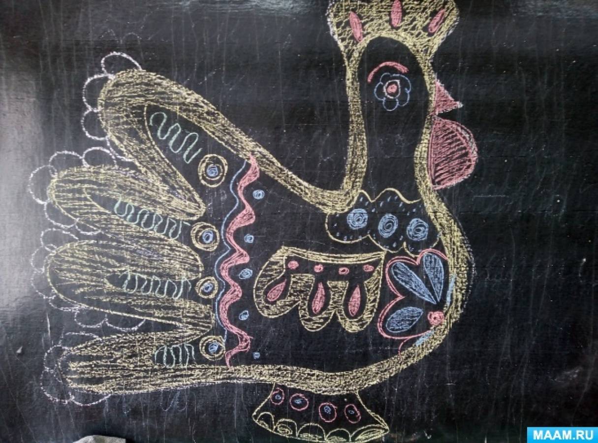Урок изобразительного искусства в начальной школе «Дымковская игрушка: птичка из ладошки»
