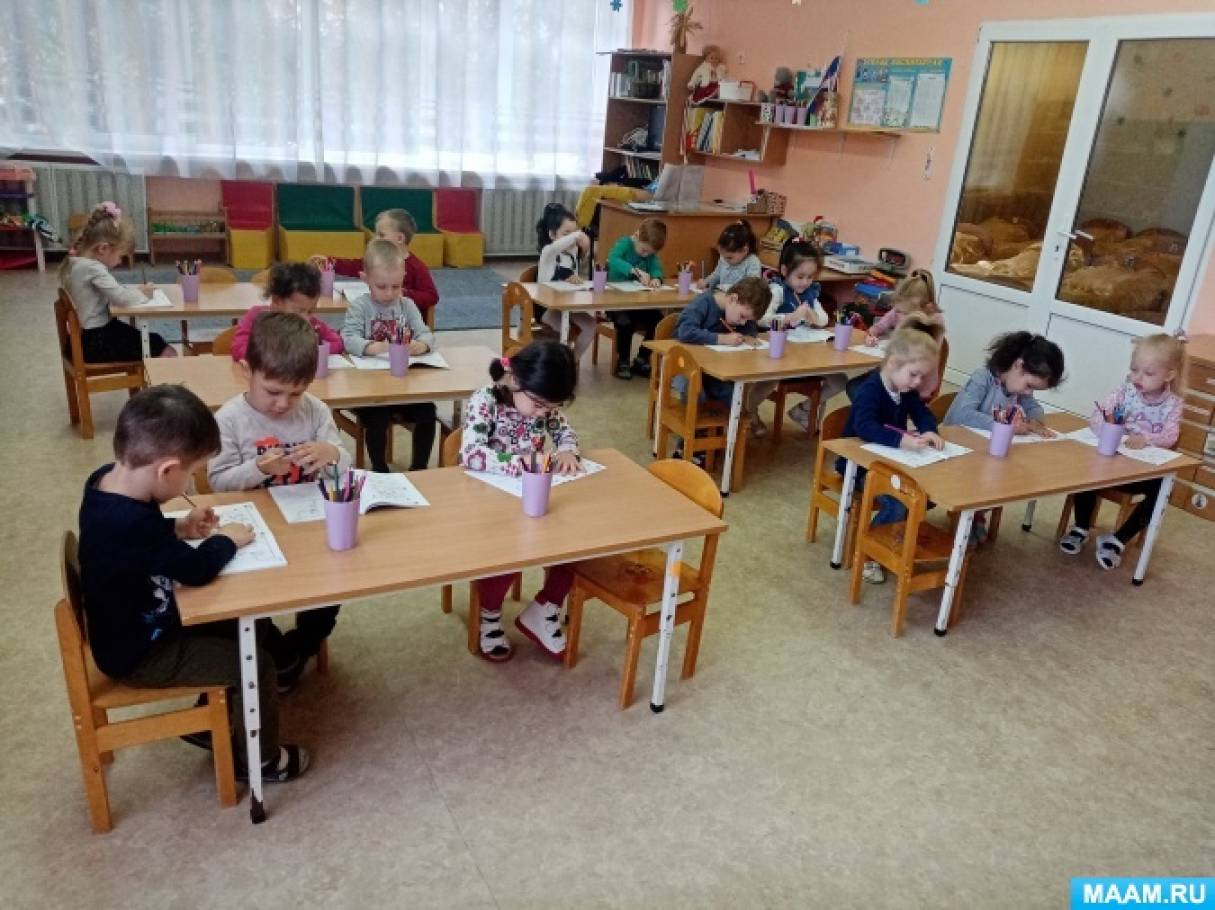 План-конспект по ФЭМП в средней группе «Геометрические фигуры»
