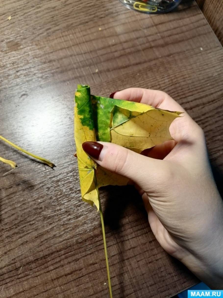 Поделки из листьев мастер класс. Поделки из листьев мастер класс